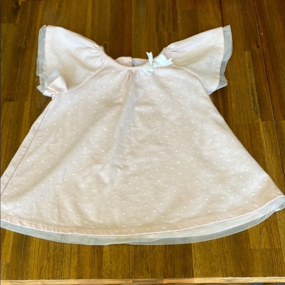 TAHARI Adorable Pink and White Polka Dot Dress with Bow. Size 3T. Short sleeve. - Picture 3 of 14